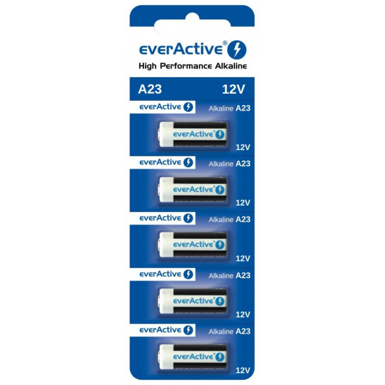 ALKALINE BATTERIES 23A 12V BLISTER 5 PCS.