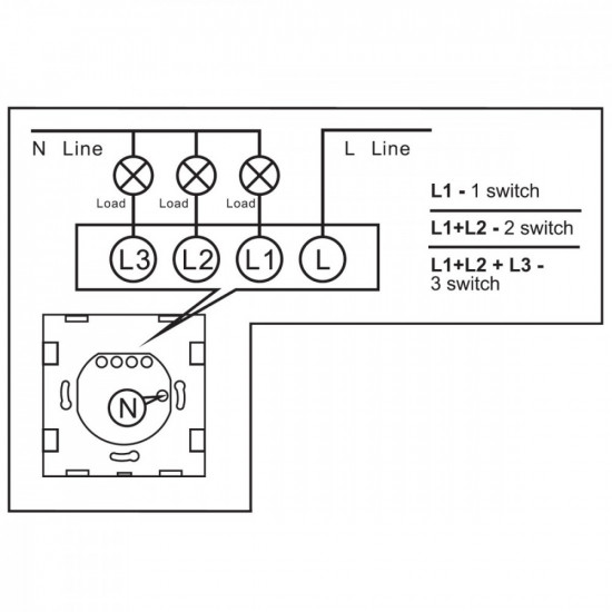 Smart wifi touch light switch MCE716B