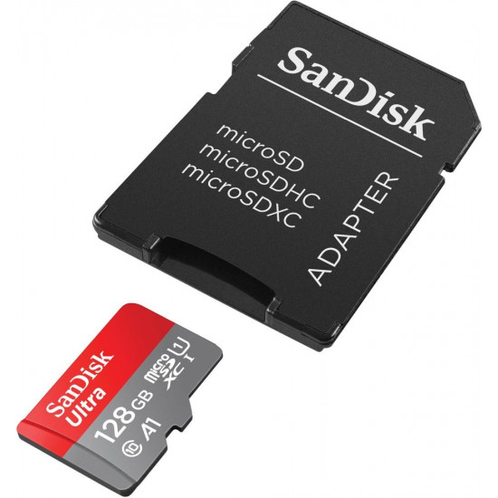 CARD 128GB SanDisk Ultra microSDXC 140MB/s +Adapter