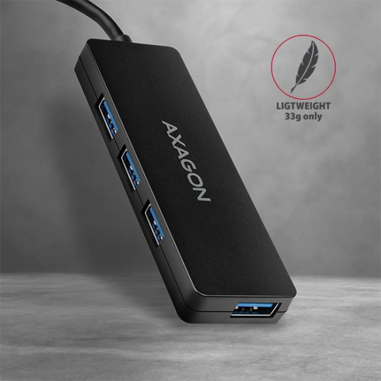 HUE-G1A 4x USB3.2 Gen 1 SLIM hub w. 14cm Type-A cable