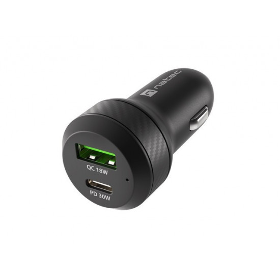 Car charger 1x USB 1x USB-C QC 3.0