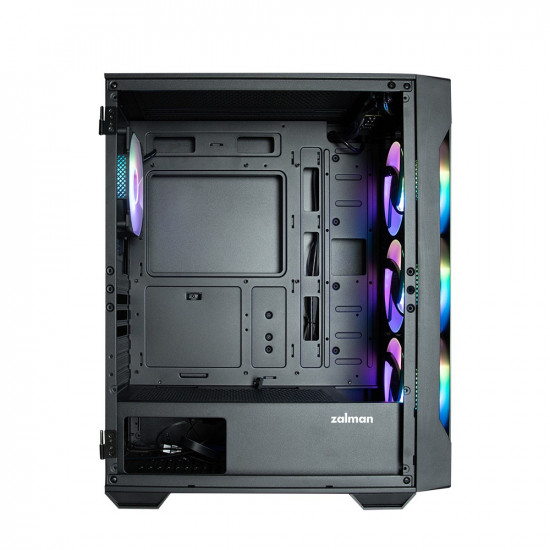 PC case I3 Neo TG Mid Tower RGB fan x4, black