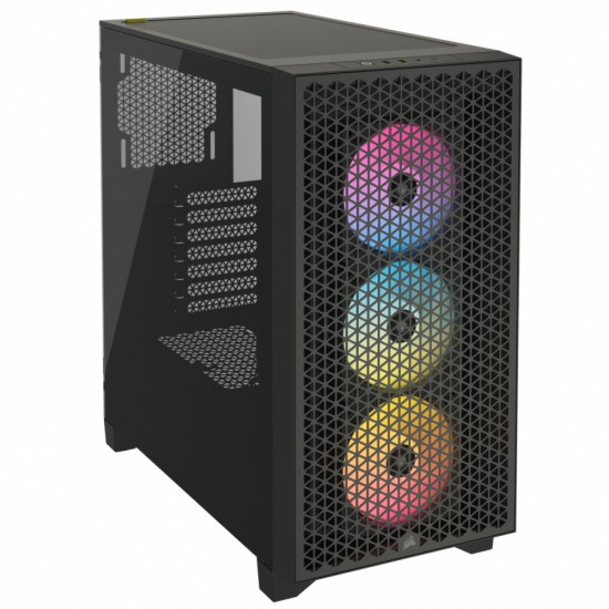 Case 3000D Airflow RGB TG Mid-Tower Black