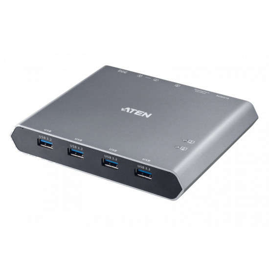 2-Port 4K DP USB-C KVM Dock Switch with Power