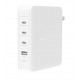  adowarka cienna 140W 4-ports (3xC 1xA) UK, EU, US Plugs white