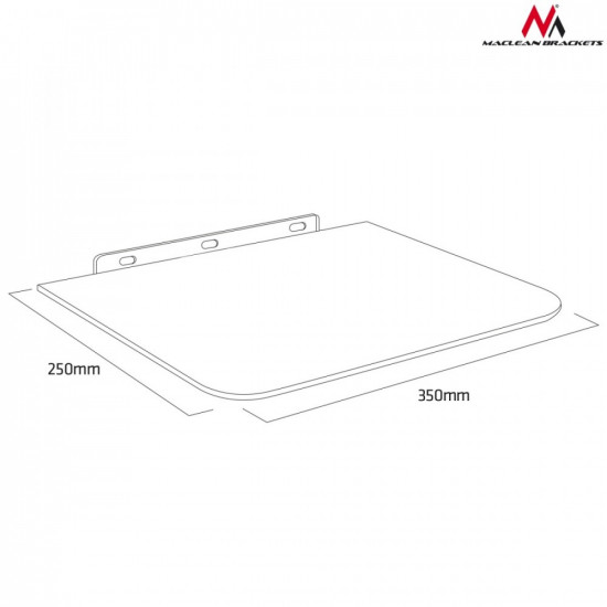 A single DVD shelf under the MC-738 up to 10kg