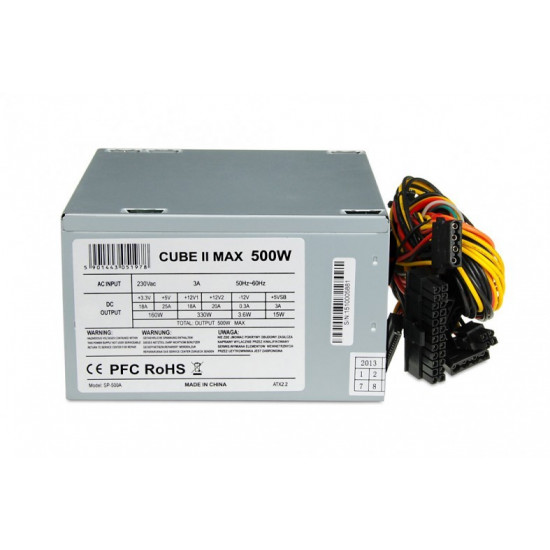 Power Supply 500 W CUBE II 12 CM FAN