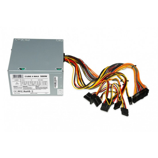 Power Supply 500 W CUBE II 12 CM FAN