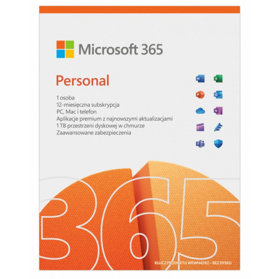 Microsoft 365 Personal PL - licencja na rok