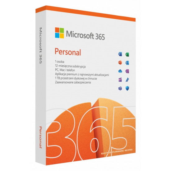 Microsoft 365 Personal PL - licencja na rok