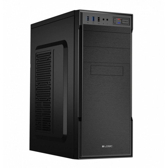 Computer case without power supply L1 2xUSB 3.0, black