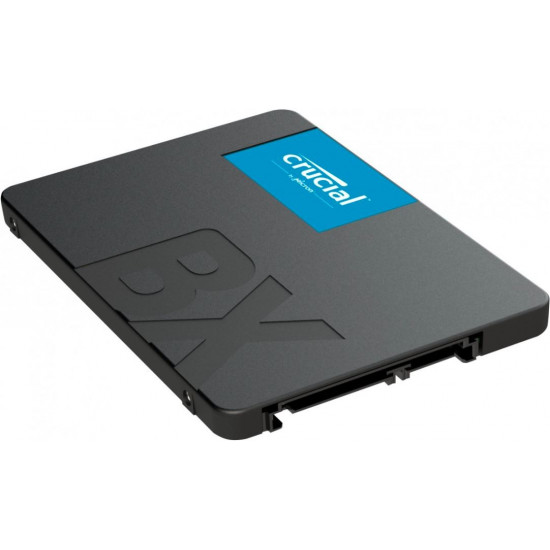 SSD|CRUCIAL|BX500|500GB|SATA 3.0|Write speed 500 MBytes/sec|Read speed 550 MBytes/sec|2,5