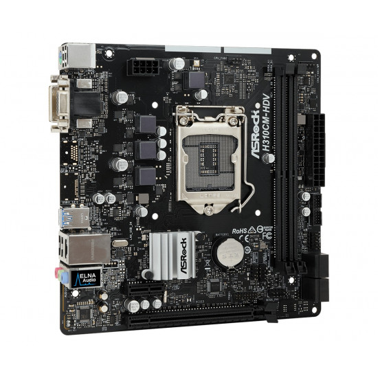 Motherboard H310CM-DVS s1151 2DDR4 DVI/DSUB/USB3.1 uATX