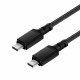 2x USB-C 100W 2m cable PD black Maclean MCE492