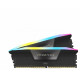 CORSAIR VENGEANCE RGB 32GB 2x16GB DDR5 6000MT/s DIMM Unbuffered 36-44-44-96 Std PMIC XMP 3.0 Black Heatspreader PCB 1.4V