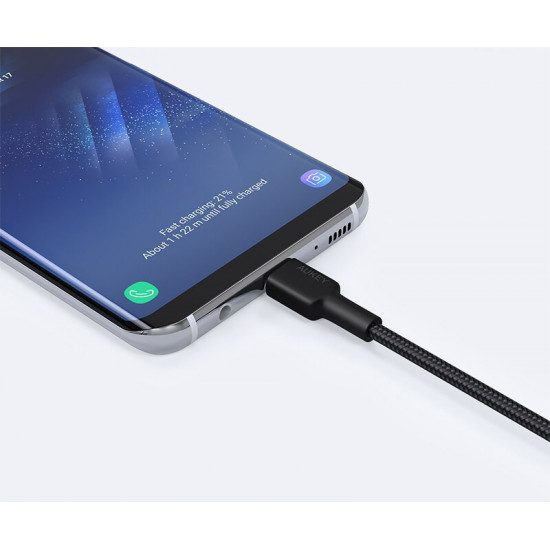 AUKEY CB-CD30 Nylon cab le USB C - USB A 0.9m 3