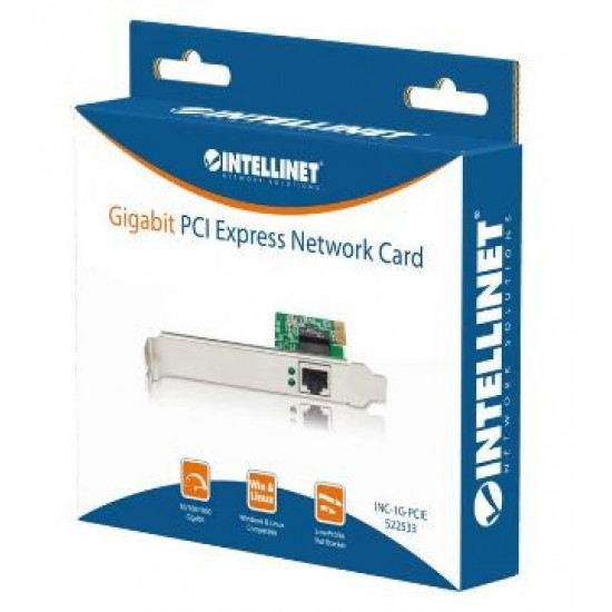 Network card PCI Express 10/100/1000 Gigabit RJ45