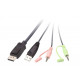 2-Port USB DP Cable KVM Switch CS22DP