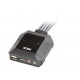 2-Port USB DP Cable KVM Switch CS22DP