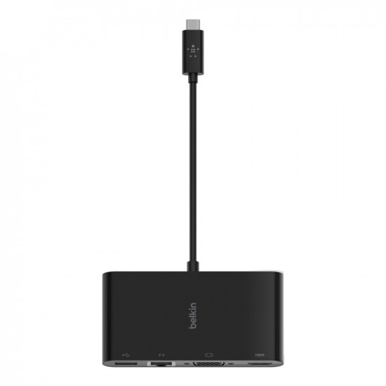 USB-C Multimedia Adapter GBE,HDMI,VGA,US