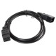 Power cord extension cord IEC 320 C19 - C20 VDE 1.8M VDE black