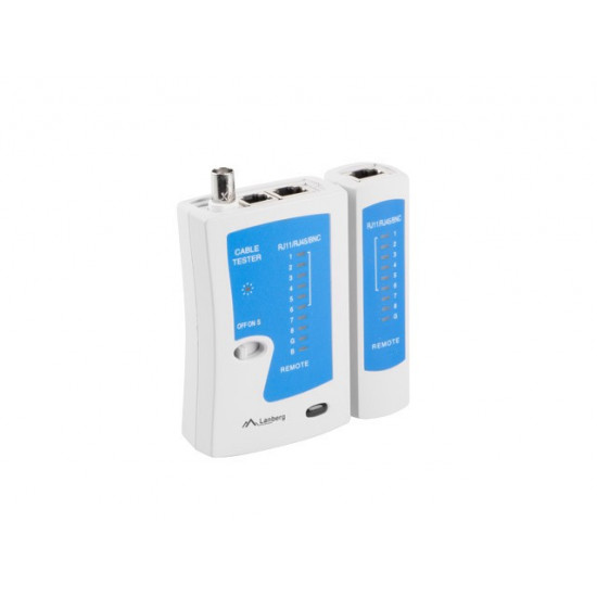 Cable tester RJ-45, RJ-12, RJ-11, Coaxial 