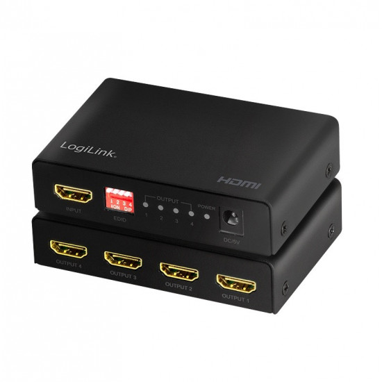 HDMI splitter 1x4-port 4K/60Hz, EDID