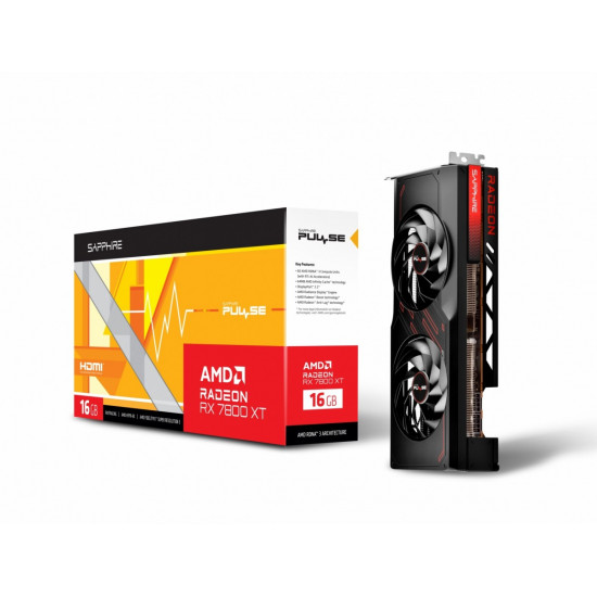 Graphics Card|SAPPHIRE|AMD Radeon RX 7800 XT|16 GB|GDDR6|256 bit|PCIE 4.0 16x|2xHDMI|2xDisplayPort|11330-02-20G