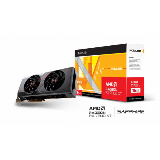 Graphics Card|SAPPHIRE|AMD Radeon RX 7800 XT|16 GB|GDDR6|256 bit|PCIE 4.0 16x|2xHDMI|2xDisplayPort|11330-02-20G