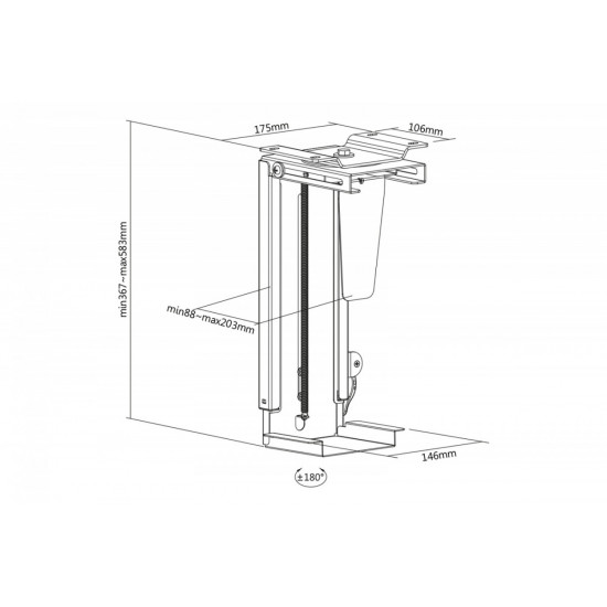 PC Table Mount DA-90411