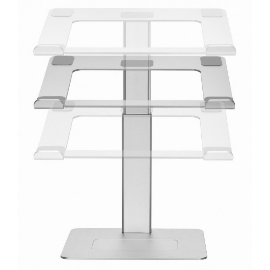 15.6-inch notebook stand with height adjustment, silver