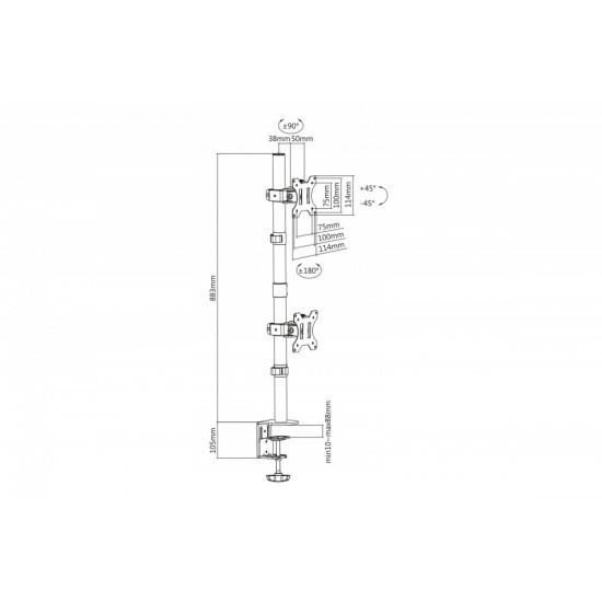 Dual Monitor Mount DA-90438