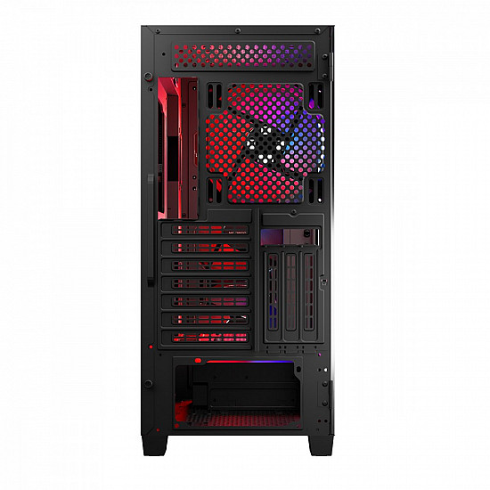 Black CASE MISTRAL ARGB FLOW MIDI USB 3.0x2