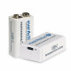 6F22/9V LI-ION BATTERY 550 mAh USB-B