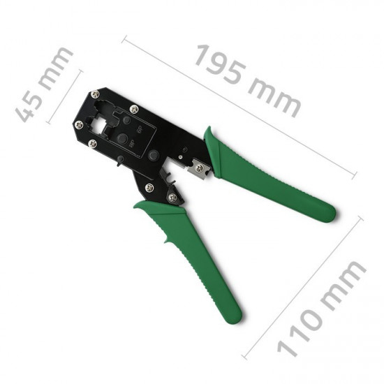 Modular crimping tool for cutting and crimpin