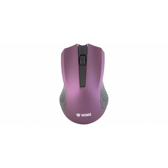 2.4GHz optical symmetrical wireless mouse, 3 buttons, Purple