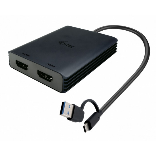 Adapter USB-A/USB-C Dual 4K/60 Hz HDMI Video 