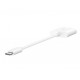 USB-C to 3.5 MM AUDIO Adapter + USB-C white cable