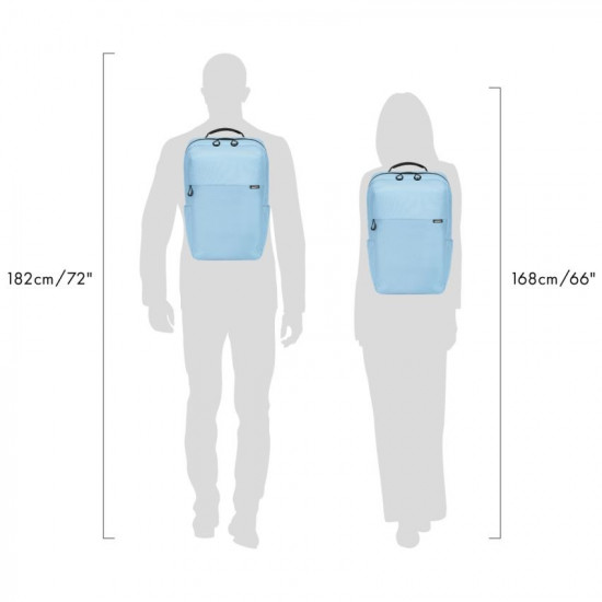 Backpack COMMUTER for a 13-16 inch notebook, ice blue