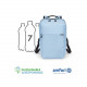 Backpack COMMUTER for a 13-16 inch notebook, ice blue