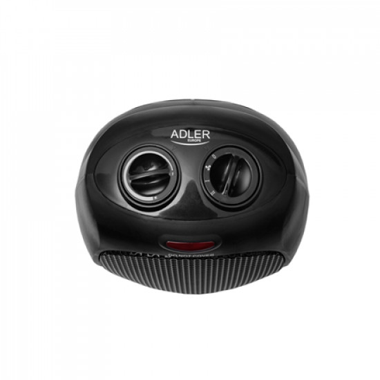 Adler AD 7702 Fan Heater, 1500 W, Number of power levels 2, Black