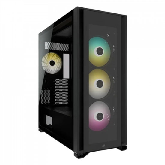 Corsair | Tempered Glass Full-Tower PC Case | iCUE 7000X RGB | Side window | Black | Full-Tower | Power supply included No | ATX