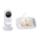 Motorola | Video Baby Monitor | VM34 4.3 | 4.3 diagonal color screen; Lullabies; Two-way talk; Room temperature monitoring; Infrared night vision; LED sound level indicator; 2.4GHz FHSS wireless technology for in-home viewing; Digital zoom; High sensitivity microphone; Rechargeable parent unit;Secure and private connection | White