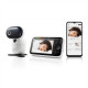 Motorola PIP1610 HD CONNECT 5.0 Wi-Fi HD Motorized Video Baby Monitor, White/Black | Motorola | Wi-Fi HD Motorized Video Baby Monitor | PIP1610 HD CONNECT 5.0 | 5.0” IPS color display with HD 1280 x 720px resolution; Remote pan, tilt and zoom; Two-way talk; Secure and private connection; 24-hour event monitoring  and streaming; Wi-Fi connectivity for on-the-go viewing;  2.4GHz FHSS wireless technology for in-home viewing; Room temperature monitoring; Infrared night vision; High sensitivit