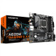 Gigabyte | A620M GAMING X AX 1.0 M/B | Processor family AMD | Processor socket AM5 | DDR5 DIMM | Memory slots 4 | Supported hard disk drive interfaces SATA, M.2 | Number of SATA connectors 4 | Chipset AMD A620 | Micro ATX