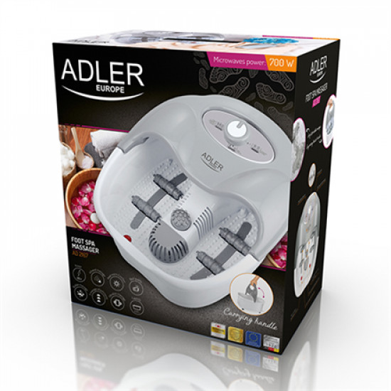 Adler Foot massager AD 2167 White/Grey