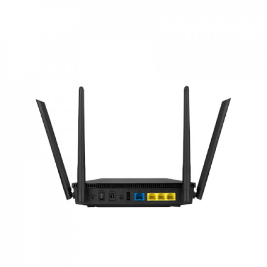 Wireless Router|ASUS|Wireless Router|1800 Mbps|Wi-Fi 5|Wi-Fi 6|IEEE 802.11a/b/g|IEEE 802.11n|USB|1 WAN|3x10/100/1000M|Number of antennas 4|RT-AX53U