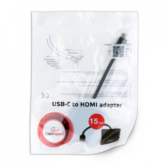 Adapter USB Typ-C to HDMI(F) black