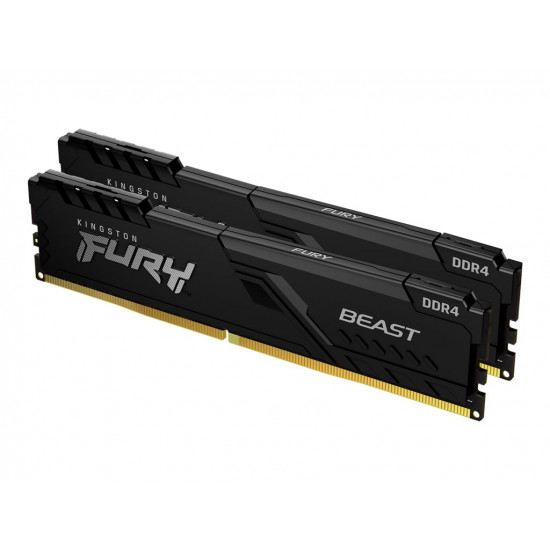 KINGSTON 32GB 3200MHz DDR4 CL16 DIMM Kit of 2 FURY Beast Black