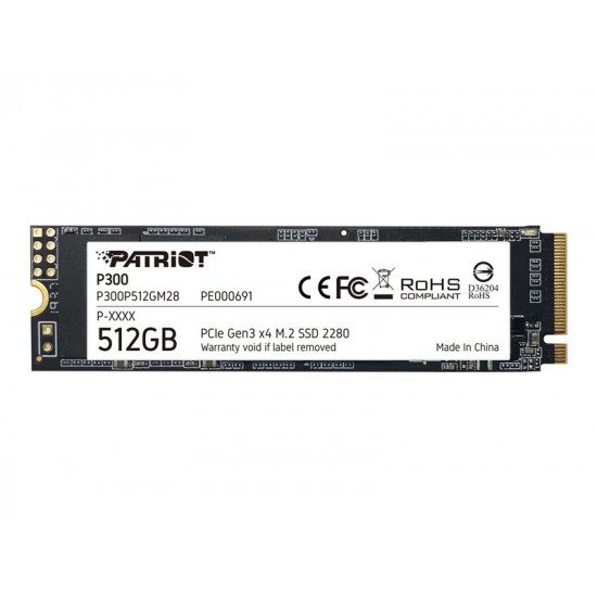 PATRIOT P300 512GB M2 2280 PCIe SSD